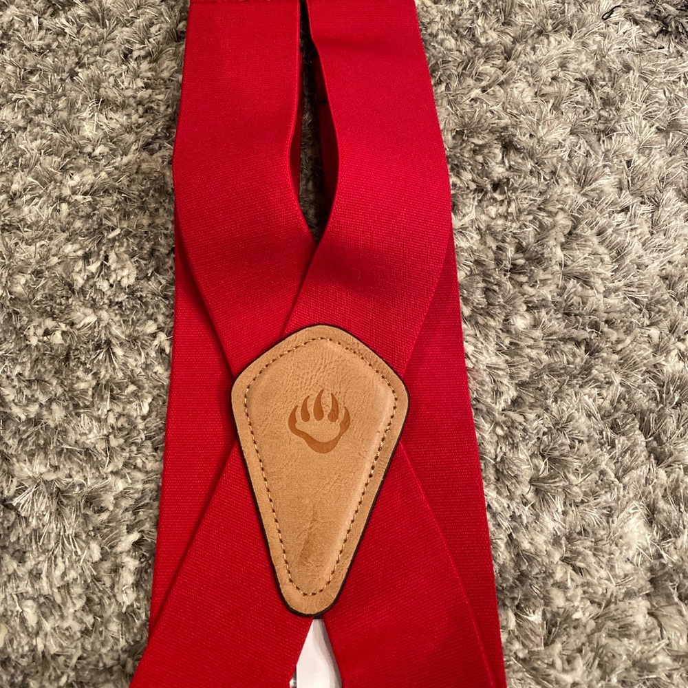 Wolverine Clip Suspenders RED, One Size- 1.5
